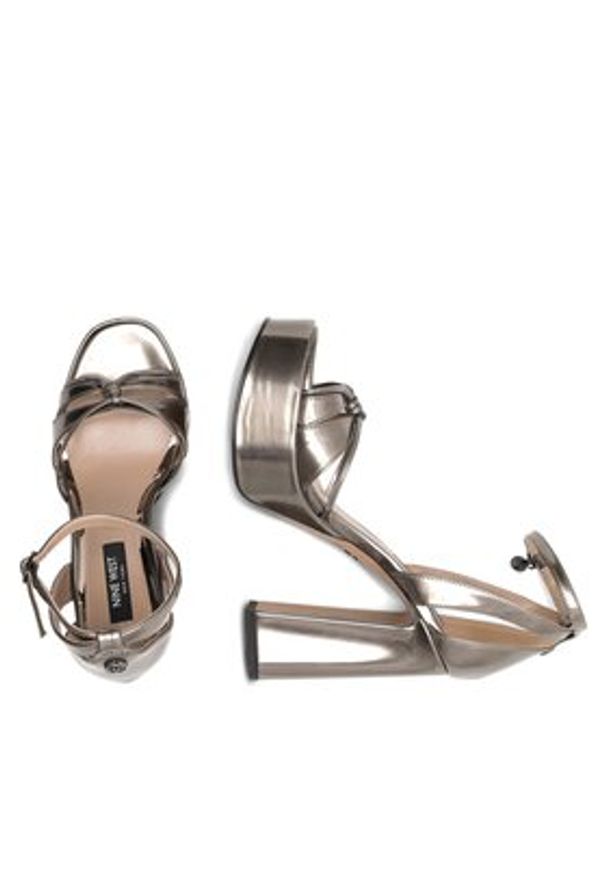 Nine West Sandały AAHIDA ZL23002CC Srebrny. Kolor: srebrny. Materiał: syntetyk
