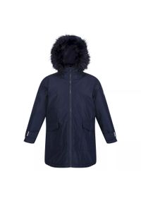 Regatta - Dziecięca Kurtka Parka Zimowa Adelyn. Kolor: niebieski. Sezon: zima. Styl: sportowy. Sport: turystyka piesza #1