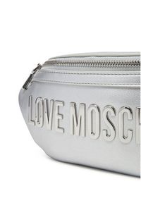 Love Moschino - LOVE MOSCHINO Saszetka nerka JC4195PP1MKD196B Srebrny. Kolor: srebrny. Materiał: skóra