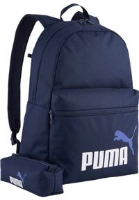 Plecak szkolny miejski sportowy Puma Phase Set piórnik granatowy 91191 03. Kolor: niebieski. Styl: sportowy
