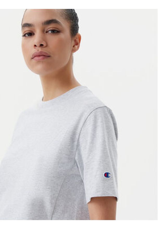 Champion T-Shirt 117874 Szary Regular Fit. Kolor: szary. Materiał: bawełna