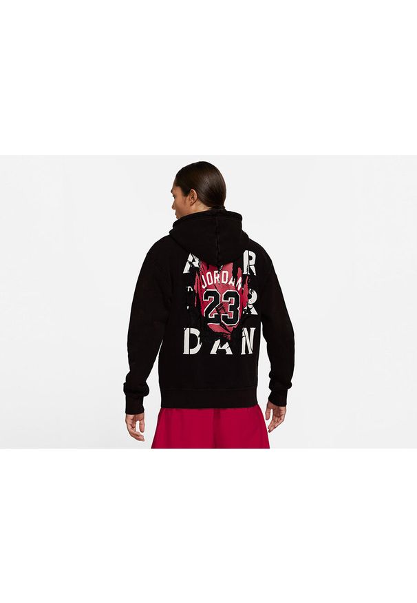 Nike - Bluza męska nike air jordan aj5 gfx fleece pullover hoodie black. Kolor: czarny. Sport: bieganie