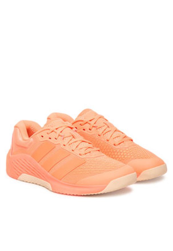 Adidas - adidas Buty na siłownię Dropset 4 JR4665 Pomarańczowy. Kolor: pomarańczowy. Materiał: materiał. Sport: fitness