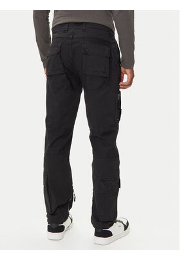 Aeronautica Militare Spodnie materiałowe 252PA1387UCT0149 Czarny Regular Fit. Kolor: czarny. Materiał: bawełna