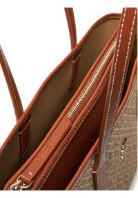 TOMMY HILFIGER - Tommy Hilfiger Torebka Th Monoplay Leather Mini Tote AW0AW17415 Brązowy. Kolor: brązowy. Materiał: skórzane #3