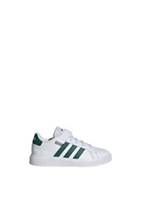 Sneakersy Adidas Original Grand Court 2.0 El Ftwwht/M Dzieci. Kolor: biały, zielony, wielokolorowy. Materiał: materiał