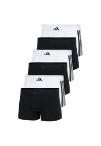 Adidas - Bokserki Active Flex Cotton 3 Stripes 6 pak. Kolor: wielokolorowy. Materiał: elastan, bawełna. Sport: fitness
