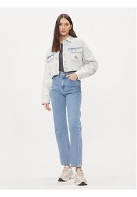 Calvin Klein Jeans Kurtka jeansowa J20J222874 Niebieski Oversize. Kolor: niebieski. Materiał: bawełna