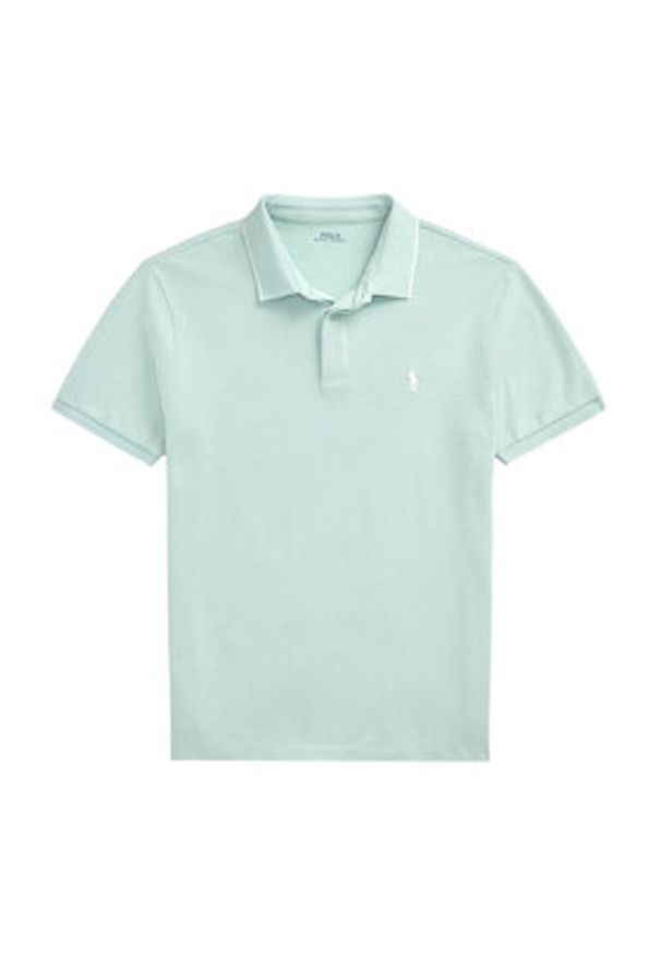 Polo Ralph Lauren Polo 710963494005 Zielony Custom Slim Fit. Typ kołnierza: polo. Kolor: zielony. Materiał: bawełna
