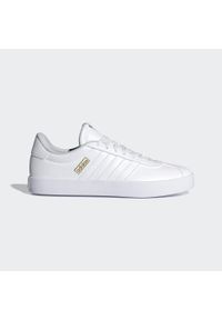 Adidas - Buty VL Court 3.0. Zapięcie: pasek. Kolor: wielokolorowy, biały, żółty. Wzór: aplikacja #2