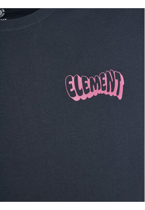 Element T-Shirt Wind Water Fire Earth ELYZT00523 Granatowy Regular Fit. Kolor: niebieski. Materiał: bawełna