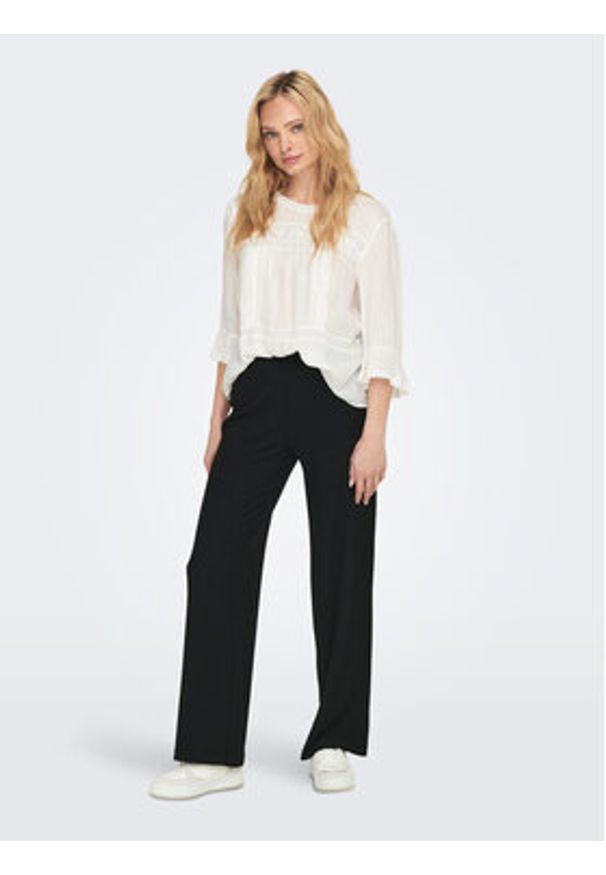 only - ONLY Spodnie materiałowe 15202195 Czarny Wide Leg. Kolor: czarny. Materiał: syntetyk