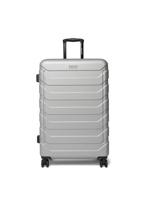 Gino Rossi - GINO ROSSI Walizka duża CEO-GIN-L-003-05-SILVER Srebrny. Kolor: srebrny