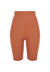 Damskie szorty z wysoką talią Urban Classics. Kolor: czerwony. Długość: krótkie #1