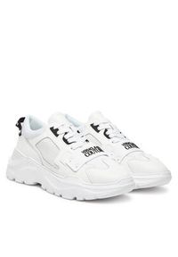 Versace Jeans Couture Sneakersy 78YA3SC4 Biały. Kolor: biały. Materiał: skóra