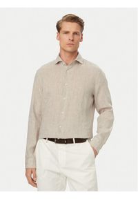 JOOP! Koszula Pai-W 30102661 Beżowy Regular Fit. Kolor: beżowy. Materiał: len #1