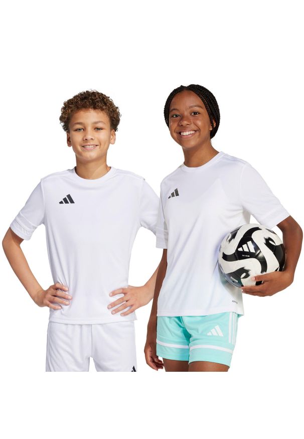 Adidas - Koszulka dla dzieci adidas Squadra 25. Kolor: biały. Sport: piłka nożna