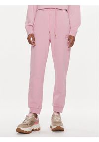 Pinko Spodnie dresowe Carico 100371 A1N7 Różowy Regular Fit. Kolor: różowy. Materiał: bawełna