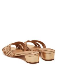 Lauren Ralph Lauren - LAUREN RALPH LAUREN Klapki Fay 802966855001 Złoty. Kolor: złoty. Materiał: skóra #5