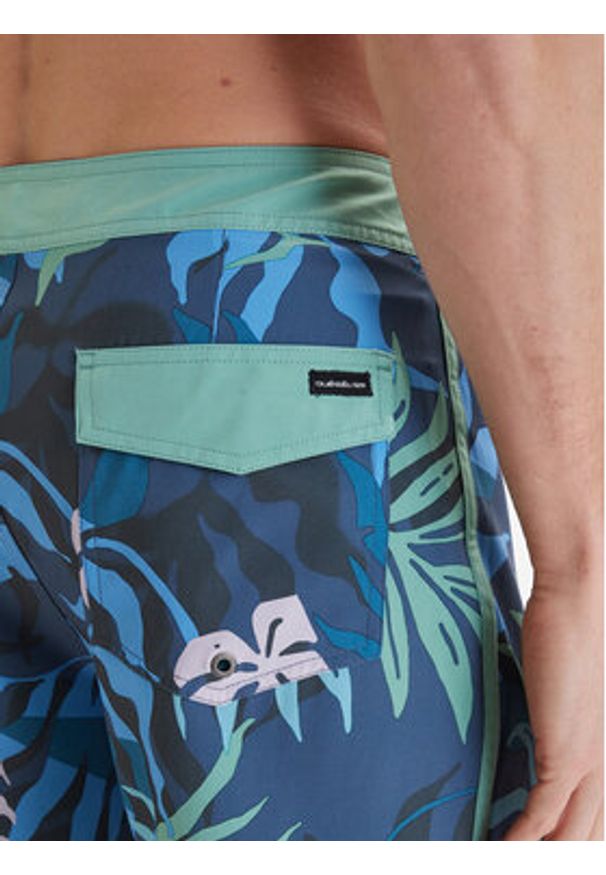 Quiksilver Szorty kąpielowe Surfsilk Scallop 18" EQYBS04862 Niebieski Regular Fit. Kolor: niebieski. Materiał: syntetyk