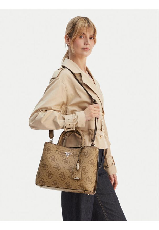 Guess Torebka Meridian II HWOS69 74060 Beżowy. Kolor: beżowy. Materiał: skórzane