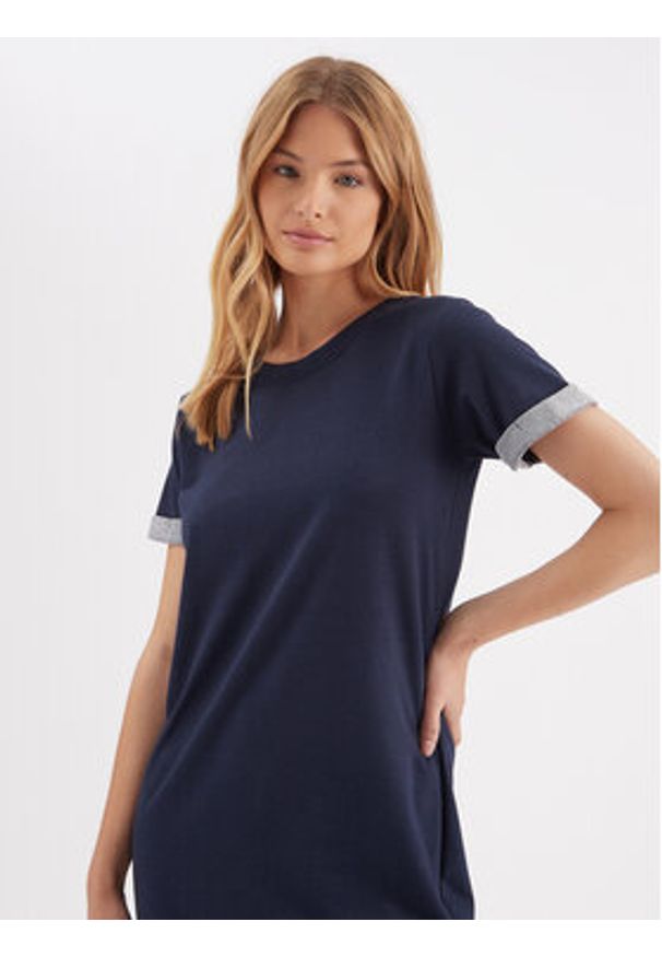 JDY Sukienka codzienna Ivy 15174793 Niebieski Regular Fit. Okazja: na co dzień. Kolor: niebieski. Materiał: bawełna. Typ sukienki: proste. Styl: casual