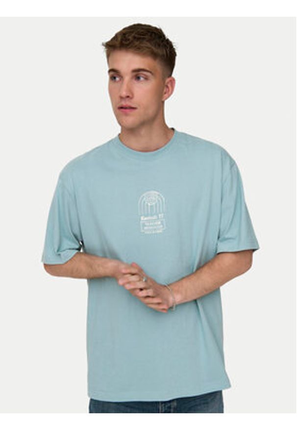 Only & Sons T-Shirt Malik 22029484 Niebieski Relaxed Fit. Kolor: niebieski. Materiał: bawełna