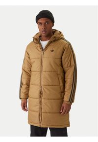 Adidas - adidas Kurtka zimowa adicolor JW5847 Beżowy Loose Fit. Kolor: beżowy. Materiał: syntetyk. Sezon: zima #1