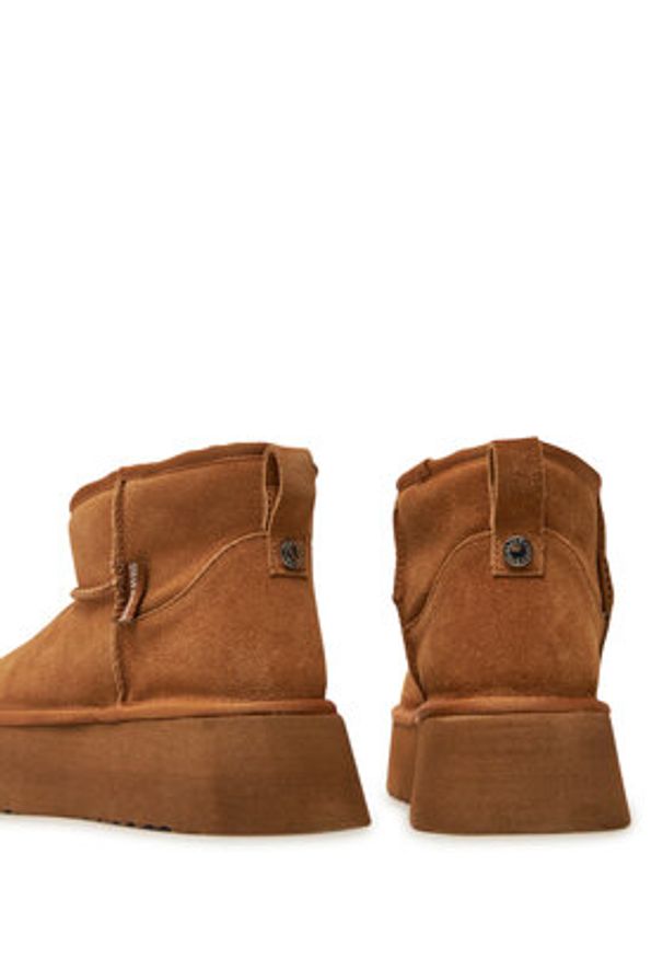 Steve Madden Śniegowce Campfire SM11002737 Brązowy. Kolor: brązowy. Materiał: skóra, zamsz