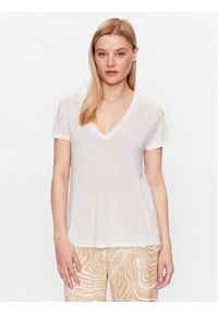 United Colors of Benetton - United Colors Of Benetton T-Shirt 3NLHE4249 Biały Regular Fit. Kolor: biały. Materiał: lyocell