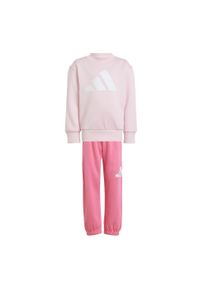 Adidas - Zestaw Essentials Joggers Kids. Okazja: na uczelnię. Kolor: biały, różowy, wielokolorowy. Materiał: materiał, dresówka. Styl: sportowy