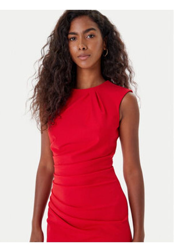 Rinascimento Sukienka koktajlowa CFC0125332003 Czerwony Slim Fit. Kolor: czerwony. Materiał: syntetyk. Styl: wizytowy