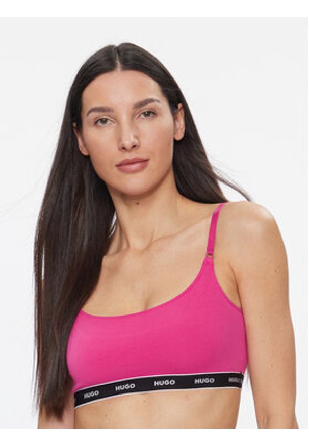 Hugo - HUGO Komplet biustonoszy topów Twin Bralette 50480158 Różowy. Kolor: różowy. Materiał: bawełna