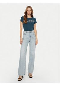 Guess T-Shirt V4BI16 KCIV1 Niebieski Regular Fit. Kolor: niebieski. Materiał: bawełna #3