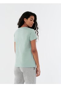 outhorn - T-shirt z nadrukiem damski. Materiał: bawełna, jersey. Wzór: nadruk