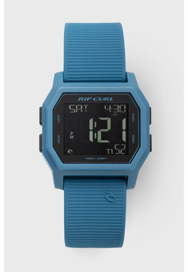 Rip Curl zegarek męski. Kolor: niebieski. Materiał: tworzywo sztuczne, materiał