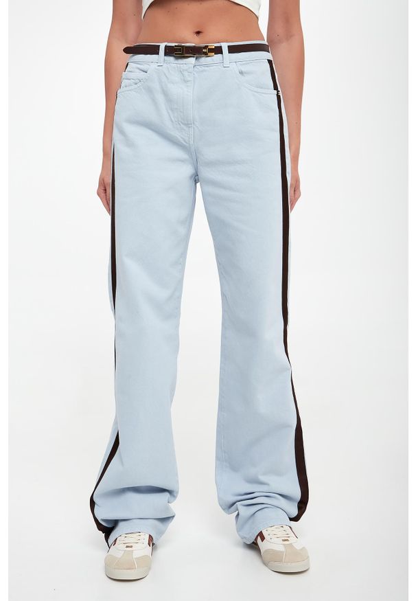 Elisabetta Franchi - Jeansy damskie z paskiem ELISABETTA FRANCHI
