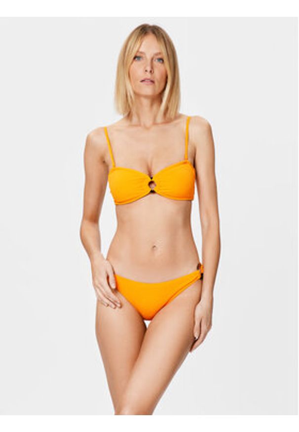 Roxy Góra od bikini ERJX304957 Pomarańczowy. Kolor: pomarańczowy. Materiał: syntetyk