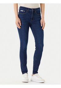 Calvin Klein Jeans Jeansy LV047B772G Granatowy Skinny Fit. Kolor: niebieski