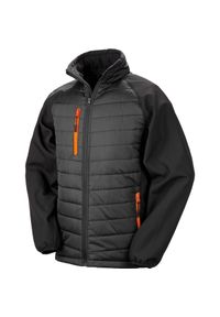 RESULT - Kurtka Result Softshell Rembourrée Black Compass. Kolor: wielokolorowy, czarny, pomarańczowy. Materiał: softshell #1