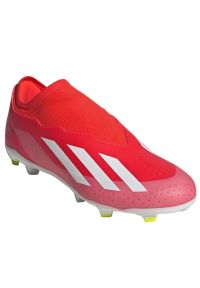 Adidas - Buty piłkarskie adidas X Crazyfast League Ll M IG0623 czerwone. Kolor: czerwony. Materiał: syntetyk, guma. Sport: piłka nożna