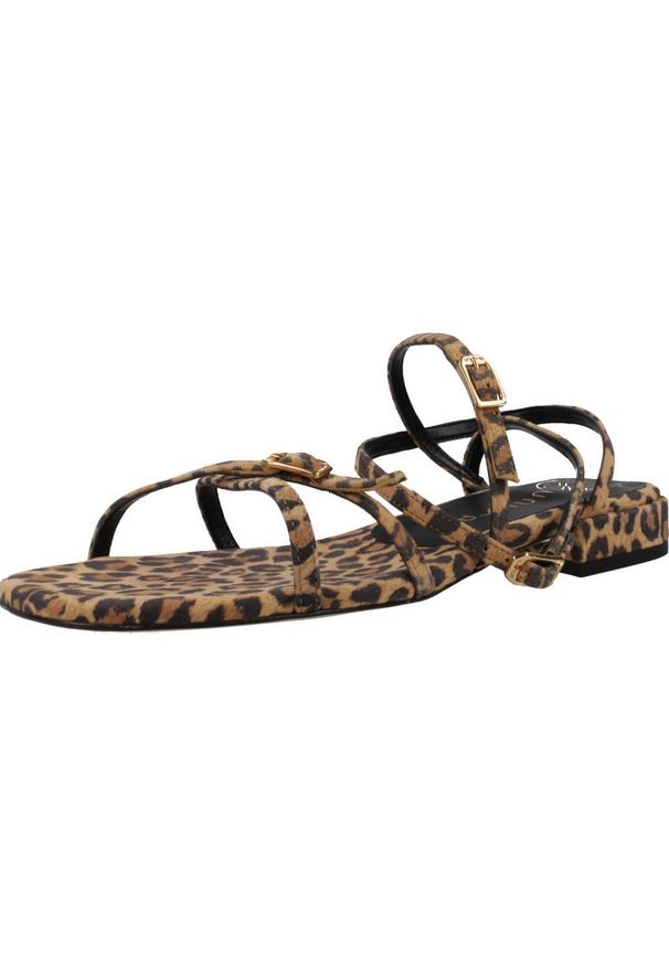 Unisa - Sandały UNISA CHISUN LKD Nadruk zwierzęcy. Kolor: wielokolorowy. Materiał: skóra. Wzór: motyw zwierzęcy, nadruk. Sezon: lato