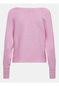 only - ONLY Sweter Adaline 15226298 Różowy Relaxed Fit. Kolor: różowy. Materiał: wiskoza #6