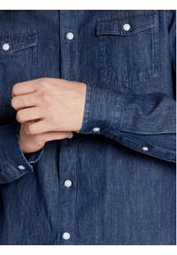 Blend Koszula jeansowa Bhnantes 20713192 Granatowy Regular Fit. Kolor: niebieski. Materiał: jeans, bawełna