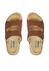 ecco - ECCO Klapki Cozmo Sandal W 21530302034 Brązowy. Kolor: brązowy #6