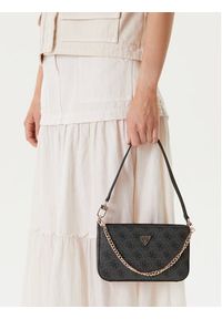 Guess Torebka Noelle II Mini HWBG96 72720 Szary. Kolor: szary. Materiał: skórzane