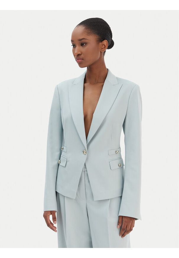 JOOP! Marynarka Jacoba 30100475 Zielony Slim Fit. Kolor: zielony. Materiał: syntetyk
