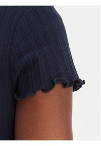 Tommy Jeans T-Shirt Lettuce Edge DW0DW22460 Granatowy Slim Fit. Kolor: niebieski. Materiał: bawełna #3
