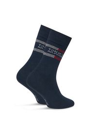 TOMMY HILFIGER - Tommy Hilfiger Skarpety długie 701235376 Granatowy. Kolor: niebieski. Materiał: materiał, bawełna #5