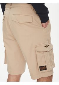 Aeronautica Militare Szorty materiałowe 251BE256CT3511 Beżowy Regular Fit. Kolor: beżowy. Materiał: bawełna #2